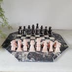 Schaakspel - Italiaans, Marmeren Schaakspel, 1960 - Marmer, Antiek en Kunst