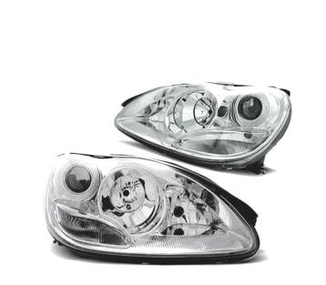 PHARES CLASSE S MERCEDES W220 02-05 APTE POUR XÉNON CHROMÉ, Verzenden