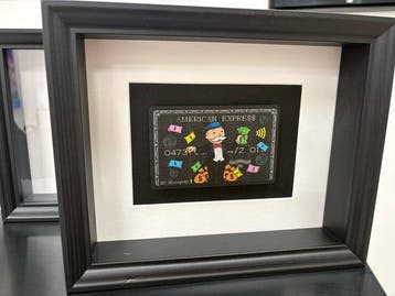 N.Nathan Capsule - Cadre Amex Mr.Monopoly, Antiek en Kunst