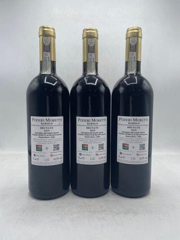 2019 Poderi Moretti Brunate Barolo - Barolo DOCG - 3 Flessen