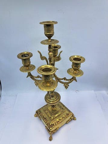Candélabre bougeoir de table - Bronze - Vijf Punts Palazzo