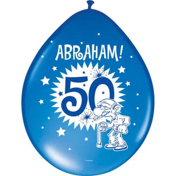 Abraham Ballonnen Versiering 30cm 8st, Verzenden, Nieuw