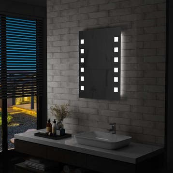 vidaXL Badkamerspiegel LED 60x80 cm, Huis en Inrichting, Woonaccessoires | Spiegels, Verzenden, Nieuw