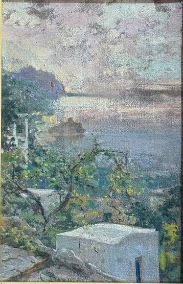 Carlo Brancaccio (1861-1920) - Veduta di Sorrento