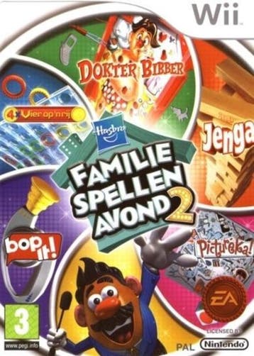 Hasbro Familie Spellen Avond 2 (Wii Games), Games en Spelcomputers, Ophalen of Verzenden, Zo goed als nieuw