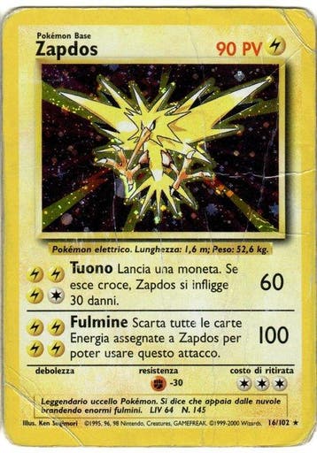 Pokémon - 3 Card - Articuno, Zapdos, Moltres Foil - WOTC
