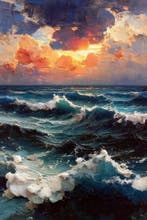 Iconica - Turbulent Waters - Unique 1/1 XXL (150x100 cm)