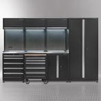 Datona Werkplaatsinrichting PREMIUM met RVS werkblad 300 cm, Doe-het-zelf en Bouw, Ophalen of Verzenden, Nieuw