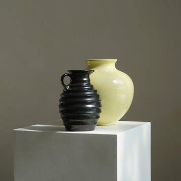 of which yellow marked Velsen Delfts - Vase (2) - Faïence, Antiquités & Art