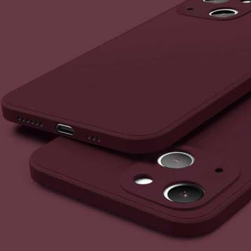 iPhone 13 Mini Square Silicone Hoesje - Zachte Matte Case, Verzenden, Nieuw