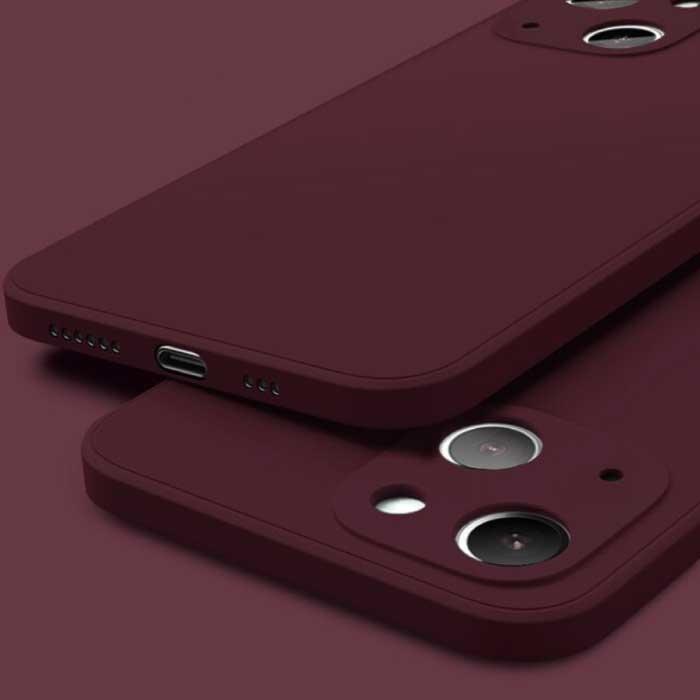 iPhone 13 Mini Square Silicone Hoesje - Zachte Matte Case, Telecommunicatie, Mobiele telefoons | Hoesjes en Screenprotectors | Apple iPhone