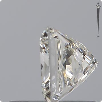 1 pcs Diamant (Natuurlijk) - 0.70 ct - Carré - H - IF -