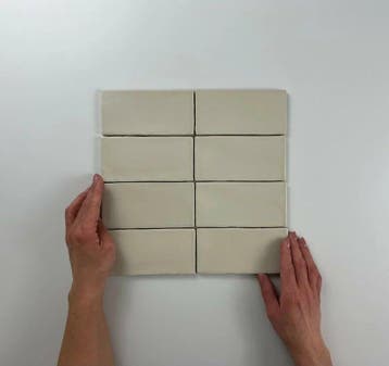 Wandtegel Equipe Cerámica Atlas Beige Mat 7,5x15, Nieuw, Minder dan 20 cm, 10 m² of meer, Wandtegels