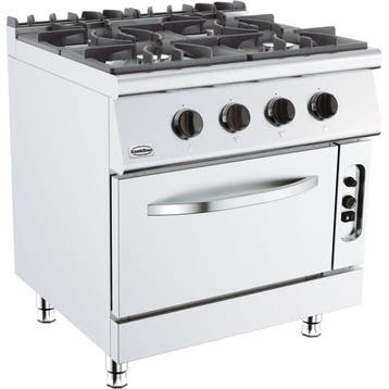 Base 700 Gasfornuis | 4 Branders 4x 6.5kW | Met Gas Oven, Verzenden, Nieuw in verpakking