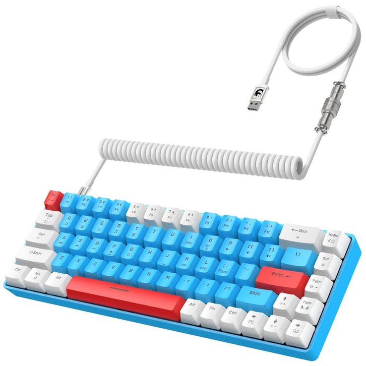 2dekans | YINDIAO T8 60% gaming keyboard, 68 keys, compact,, Informatique & Logiciels, Claviers, Enlèvement ou Envoi