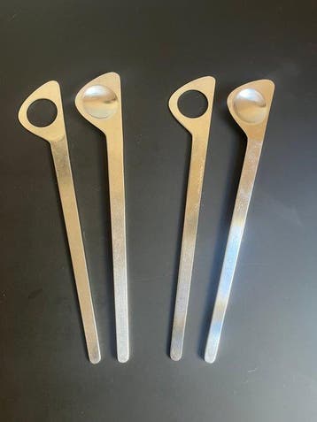 Stelton - Arne Jacobsen - Saladebestek (4) - Staal -