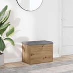 vidaXL Opbergbankje 62x42x45 cm bewerkt hout artisanaal, Verzenden, Nieuw