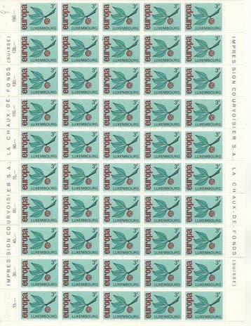 Luxemburg 1967/1975 - Luxemburg Postfrisse complete series, Gestempeld