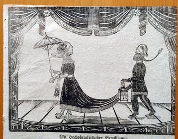 Affenkomödie. - 1835, Antiquités & Art