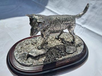 Luiz Valadares - sculptuur, Portuguese Dog Breeds - 16 cm -, Antiek en Kunst