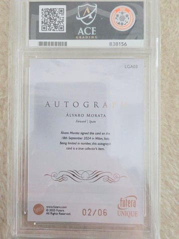 2025 Futera Futera Unique World Football Edition 21 Alvaro, Nieuw