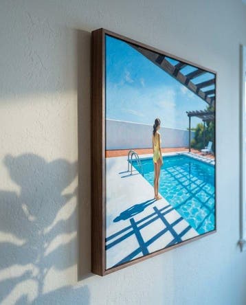 Le Yack - Poolside Stillness - Hand signed
