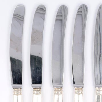 NO RESERVE - S. Looren de Jong - Haags Lofje Dinermessen -, Antiek en Kunst
