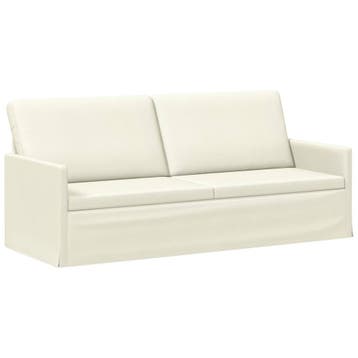 vidaXL 3-zits sofa Crèmekleurig 190 x 81 x 82 cm Corduroy, Verzenden