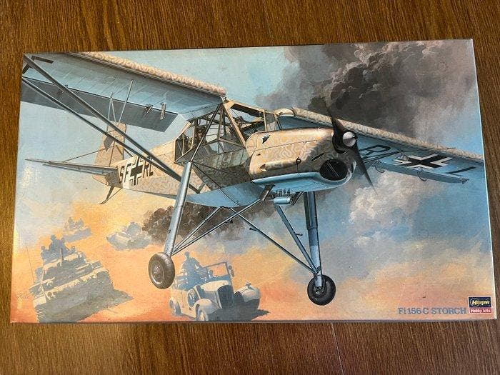 Hasegawa 1:32 - Model militair voertuig (3) - Fi156C STORCH;, Enfants & Bébés, Jouets | Autre