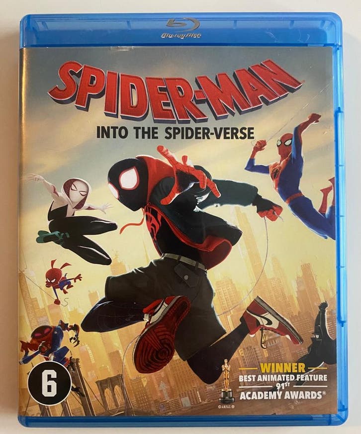 SPIDER-MAN INTO THE SPIDER-VERSE (BLURAY), Cd's en Dvd's, Blu-ray, Gebruikt