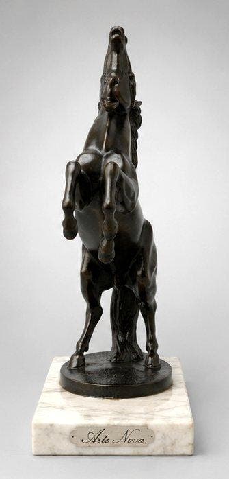 Decoratief ornament - Frankrijk - paard rampant / opstaand