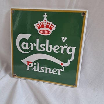 Carlsberg beer - Reclamebord - Emaille