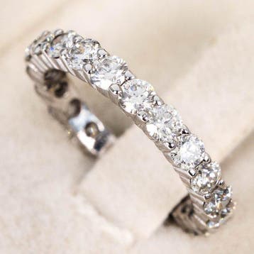 Zonder minimumprijs - Ring - 14 karaat Witgoud - 1.90ct. tw.