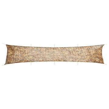 vidaXL Camouflagenet met opbergzak 844x142 cm zandkleurig, Verzenden