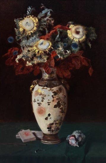 École Art-Nouveau (c. 1900) - Le Vase de Satsuma - XL, Antiek en Kunst