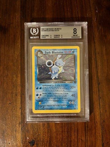 Pokémon - 2 Graded card - Dark Blastoise 3; 4 Foil - Beckett