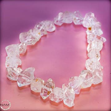 Zeer zeldzame natuurlijke Herkimer-diamant Armband 115 ct-