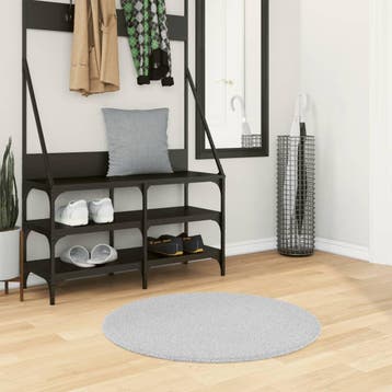 vidaXL Vloerkleed HUARTE laagpolig zacht wasbaar Ø 80 cm, Verzenden, Nieuw