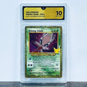 Pokémon Graded card - Shining Celebi Holo 106 - 30th