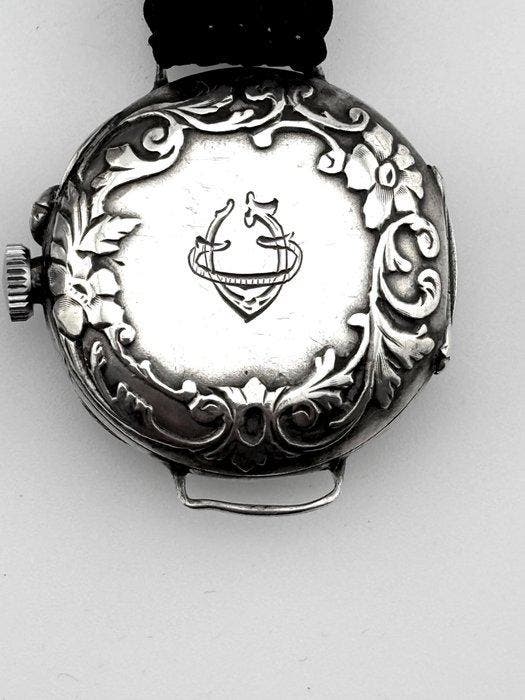 Tribaudeau (Besançon) - Trench Watch - Solid Silver Case, Handtassen en Accessoires, Horloges | Heren