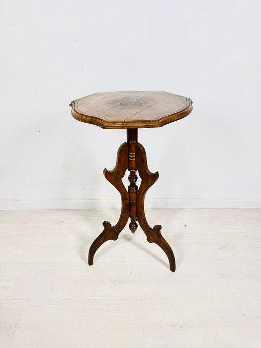 Bijzettafel - Eastlake Walnoot Plantenstandaard /, Antiquités & Art, Curiosités & Brocante