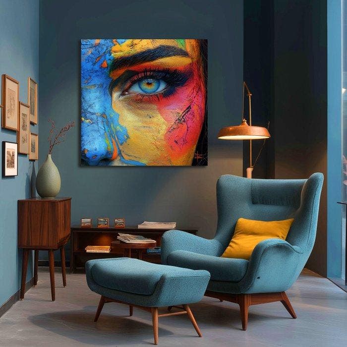 PLM-Art - Gouache Woman, Antiek en Kunst, Kunst | Designobjecten