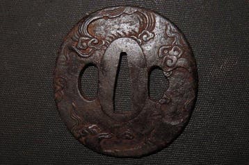 Fer forgé - C6-273 Cloud Tsuba - Japon - Période Edo