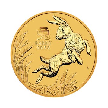 Gouden munt Lunar Year of the Rabbit 2023 1 troy ounce