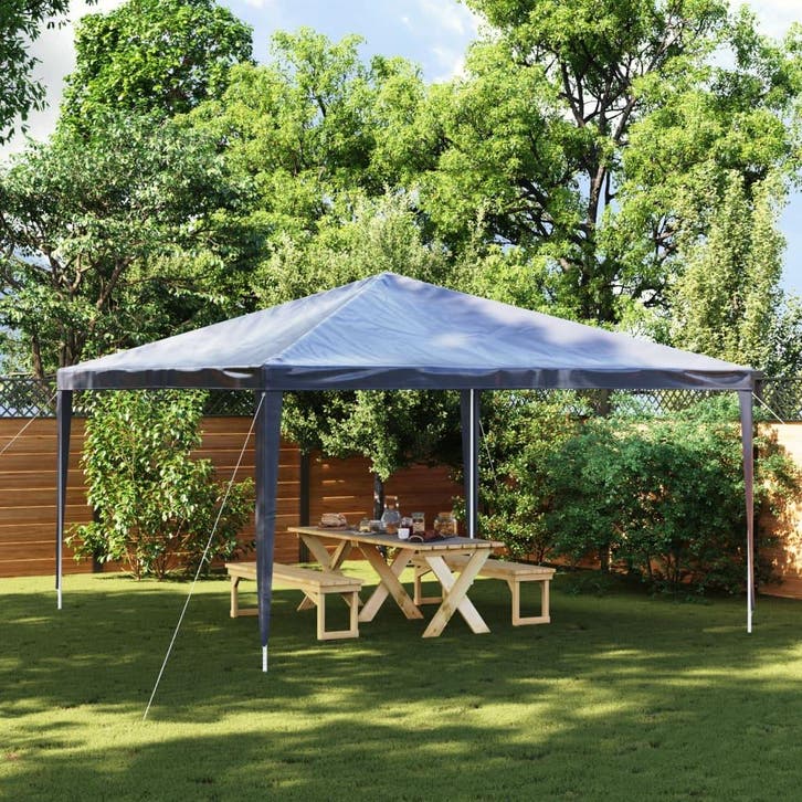 vidaXL Partytent 4x4 m blauw, Jardin & Terrasse, Tonnelles, Envoi