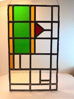 Art Deco Glas-in-loodraam - 1920-1930 - 42x25 cm