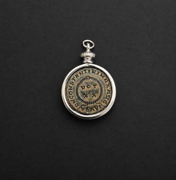 Oud-Romeins, Keizerrijk Brons Coin pendant, Follis van