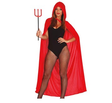 Halloween Cape Kap Rood 1,3m, Verzenden, Nieuw