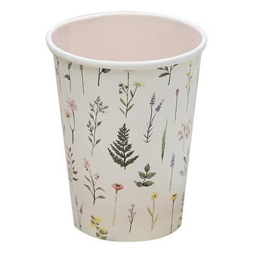 Bridal Bloom Cups Floral Cup with Pop Out and Green Print In, Verzenden
