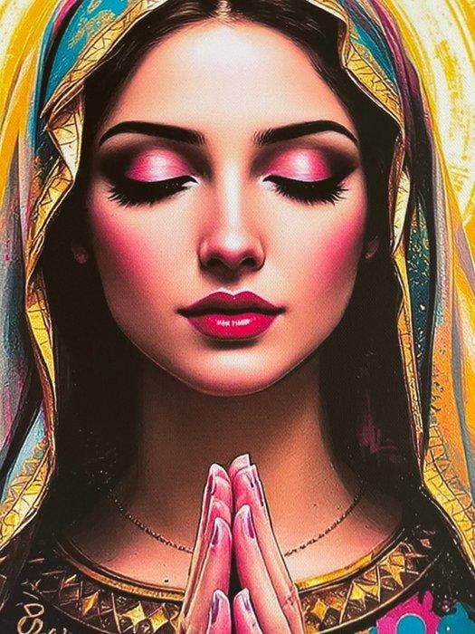 Nina Nox - Mother of Sorrows XL, Antiek en Kunst, Kunst | Schilderijen | Modern